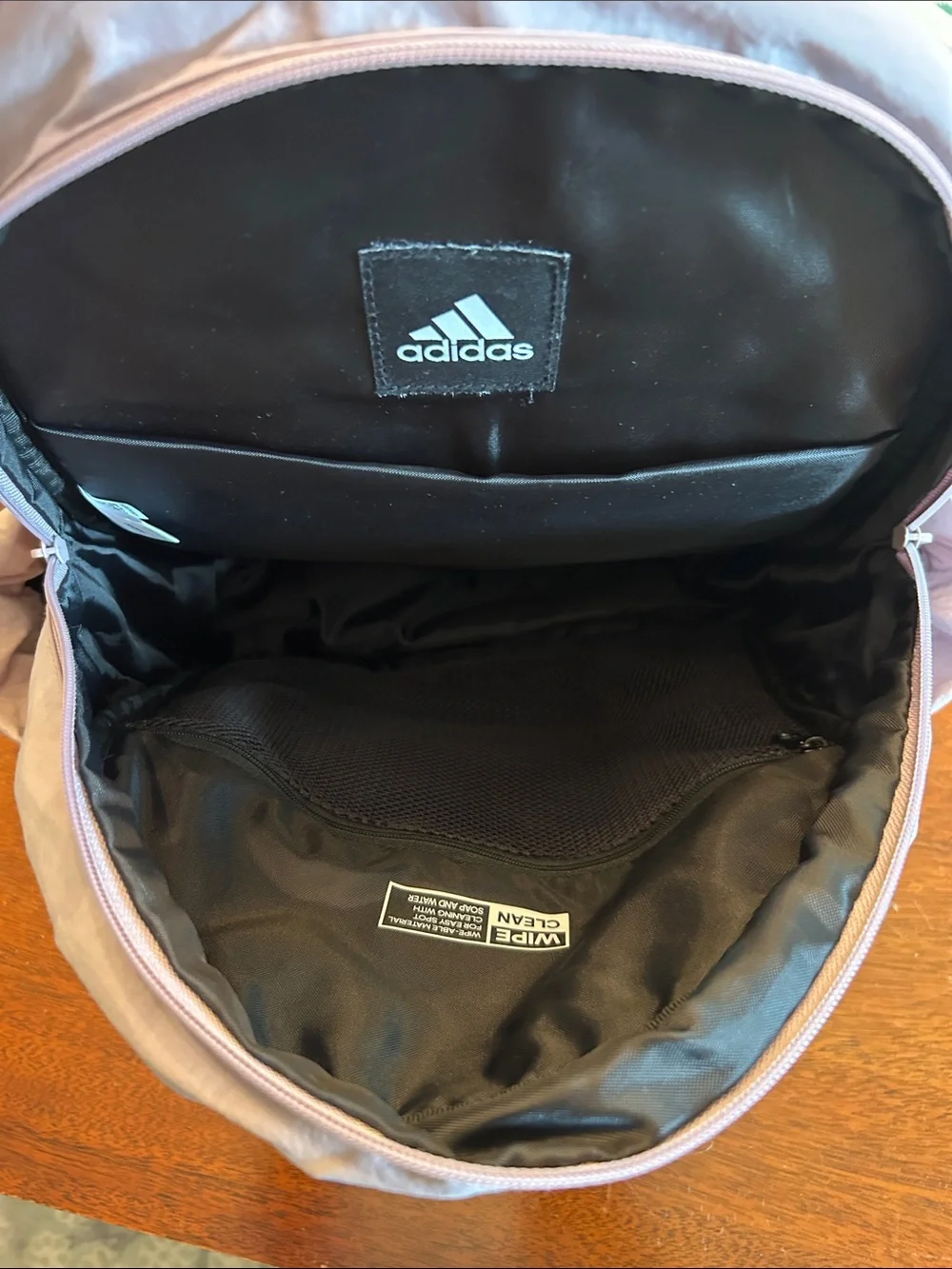 Adidas Backpack, Lilac, Laptop Slot, Pockets - Picture 7 of 9